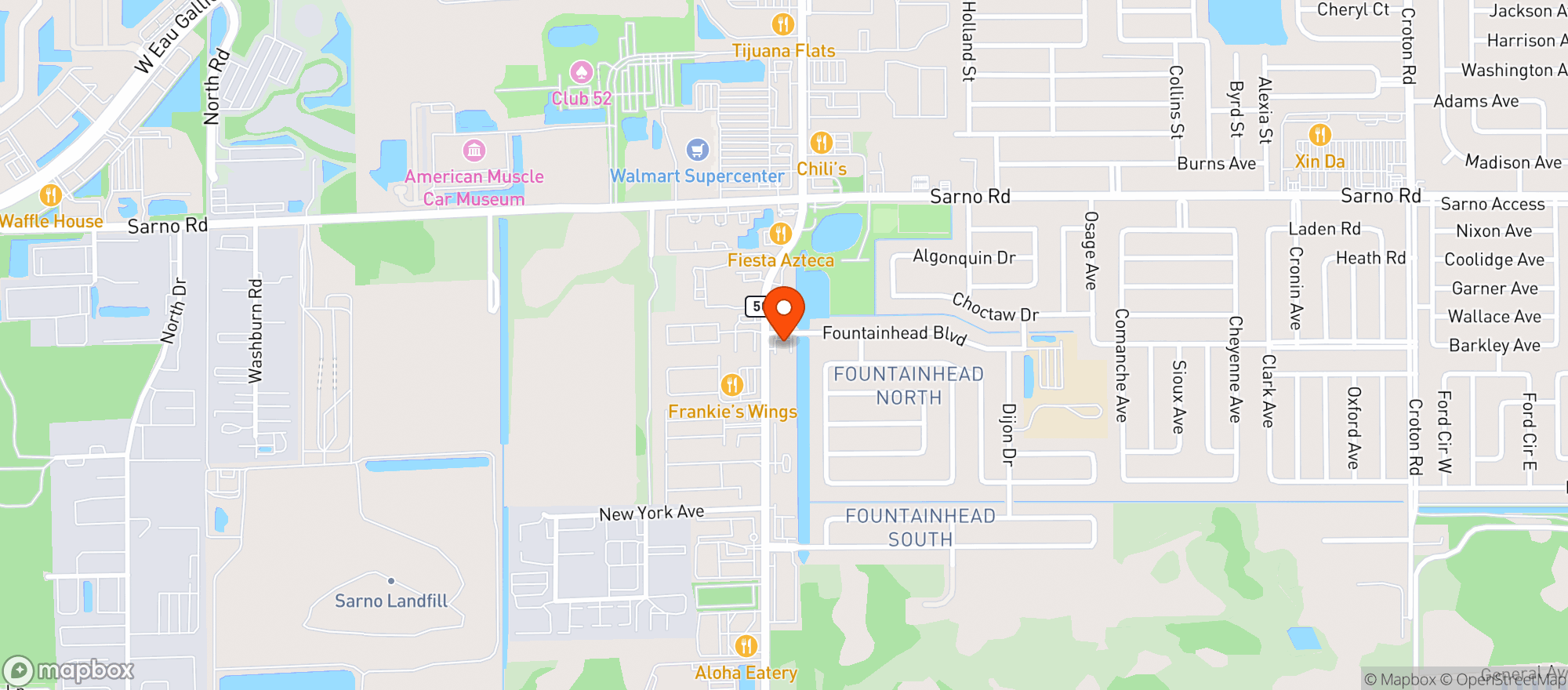 Map showing Wickham Food & Beverage