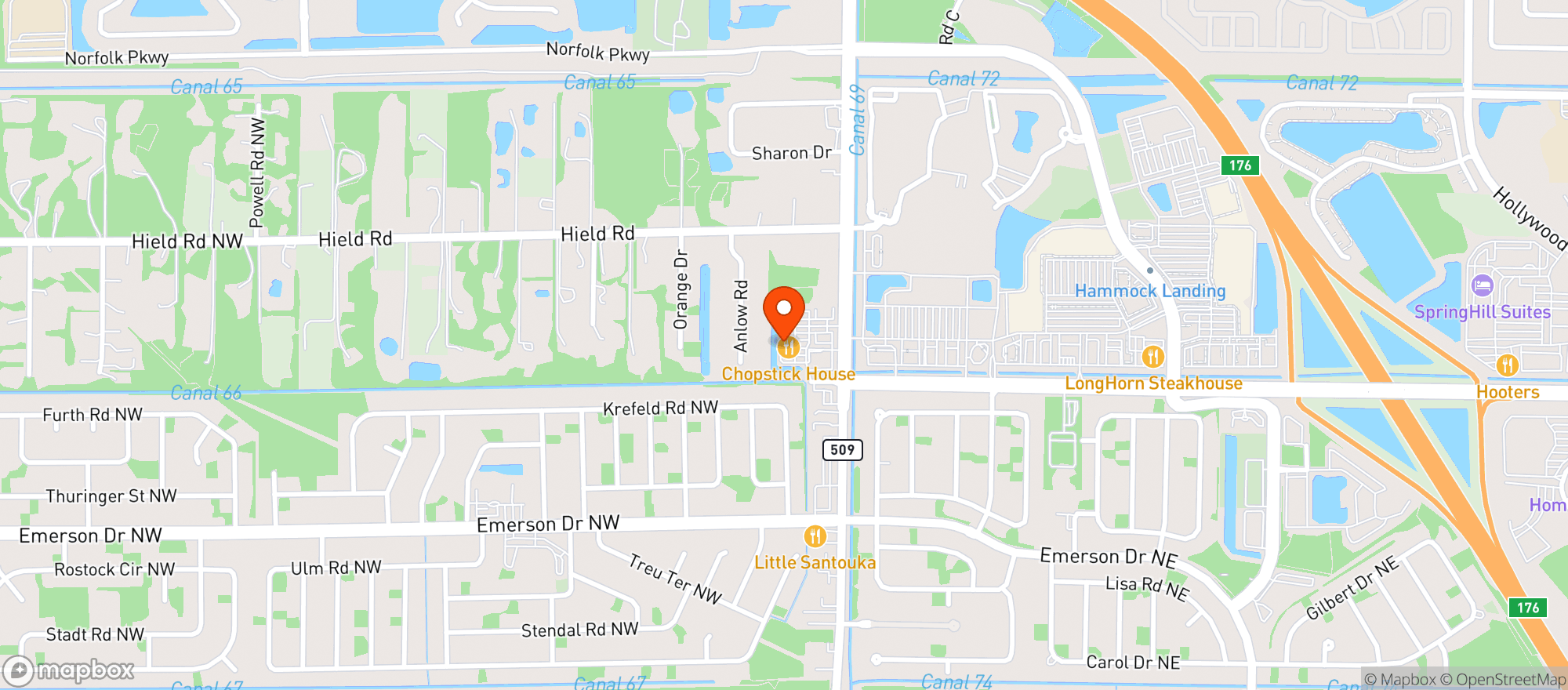 Map showing Paradise Health & Nutrition