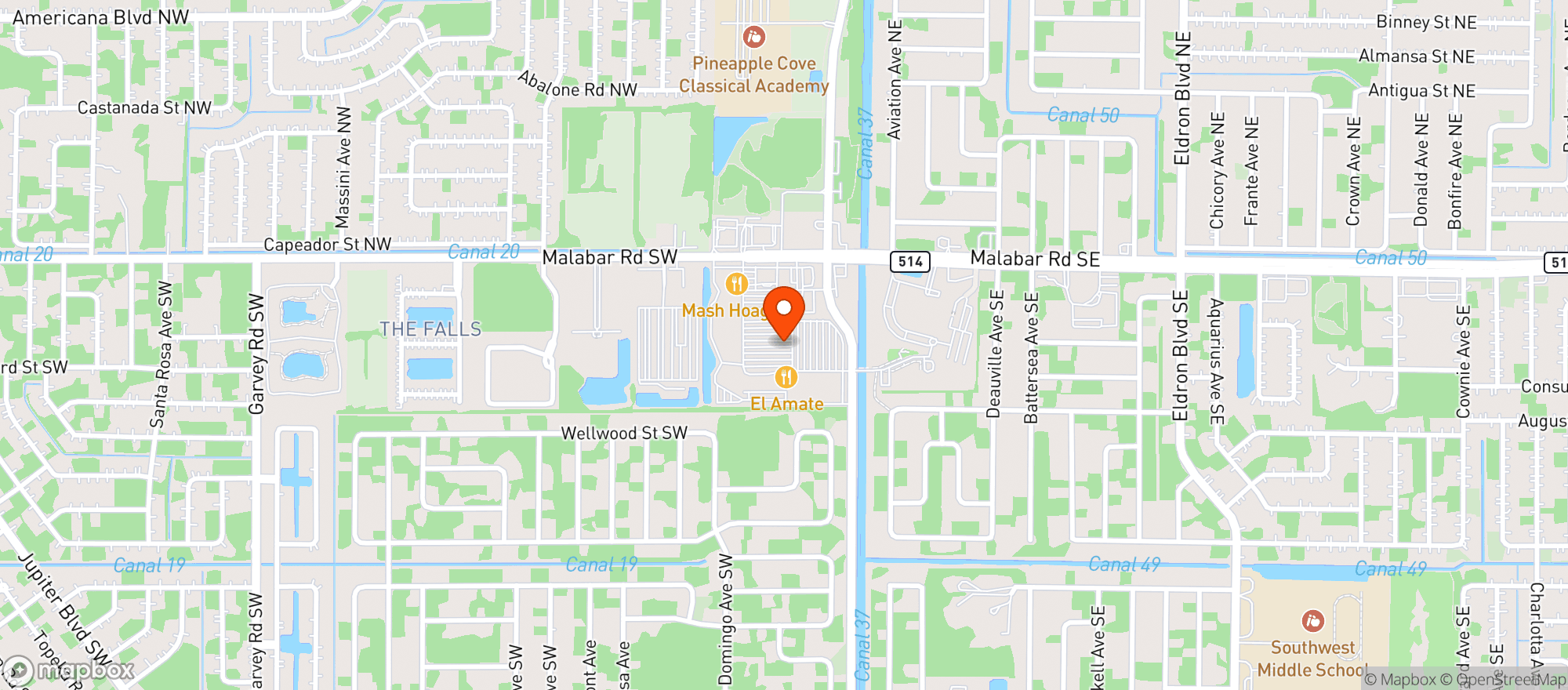 Map showing Spirits2u