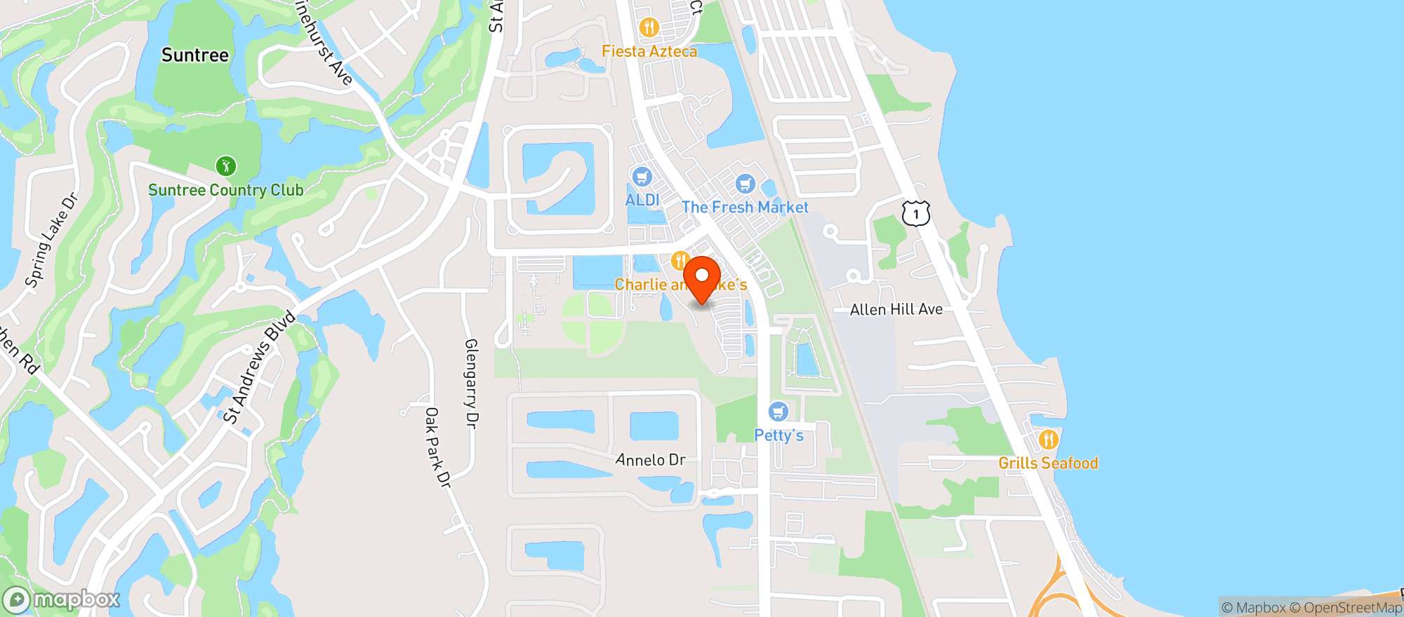 Map showing Paradise Health & Nutrition