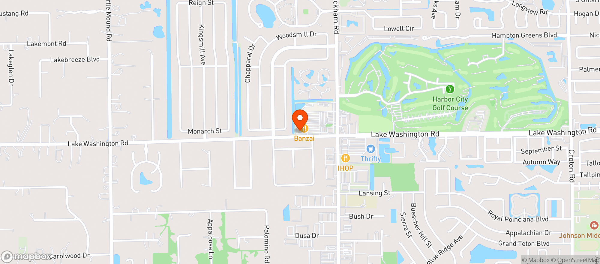 Map showing Publix Super Market
