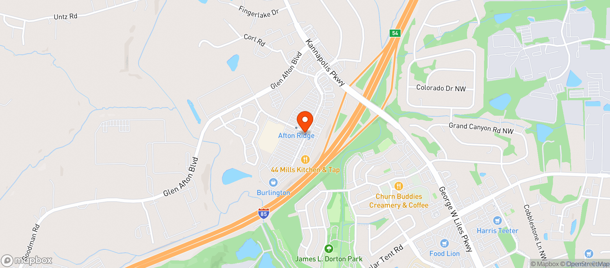 Map showing Gnc