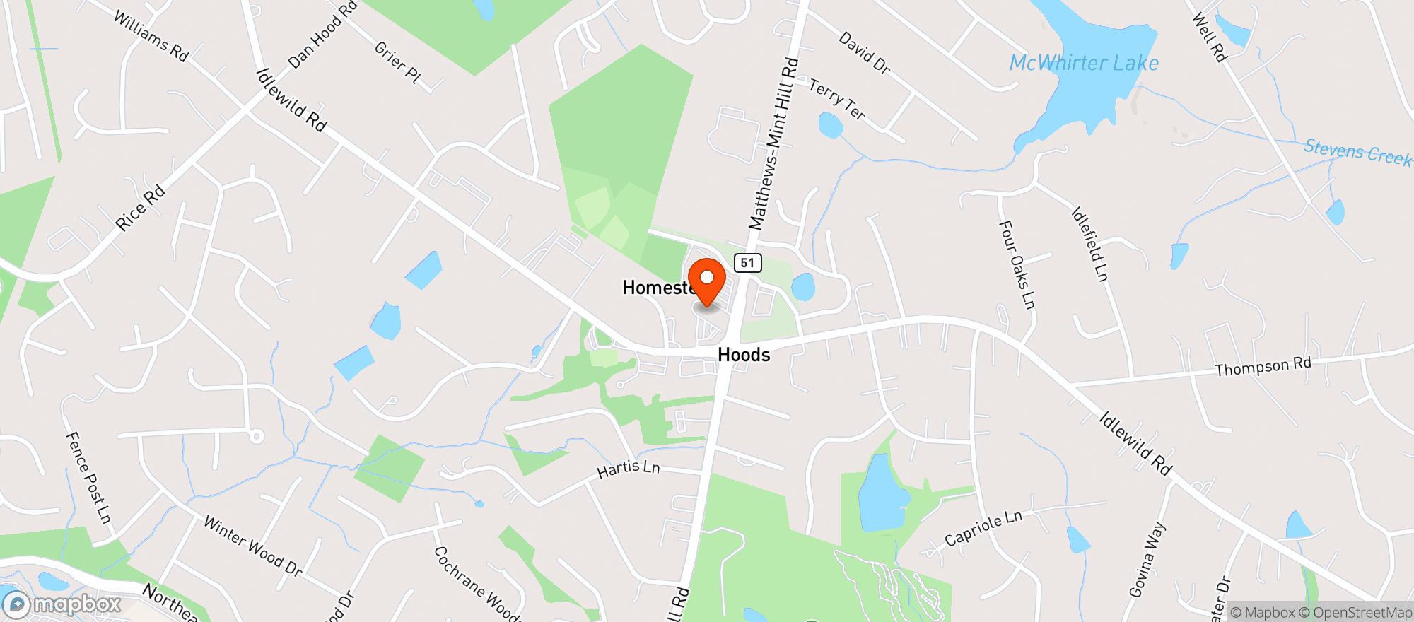 Map showing Get Me Some Green