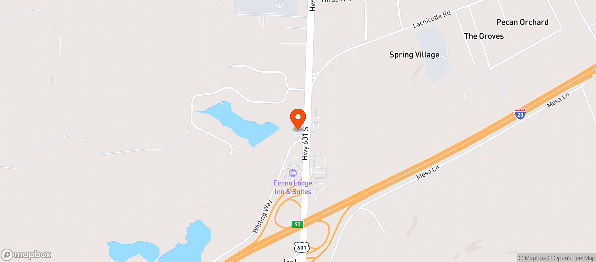 Map showing Corner Pantry #162 (cola)