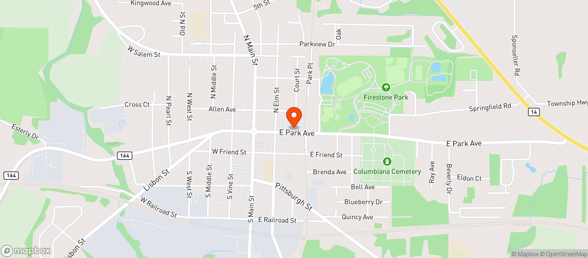 Map showing Birdfish Brewing Co.