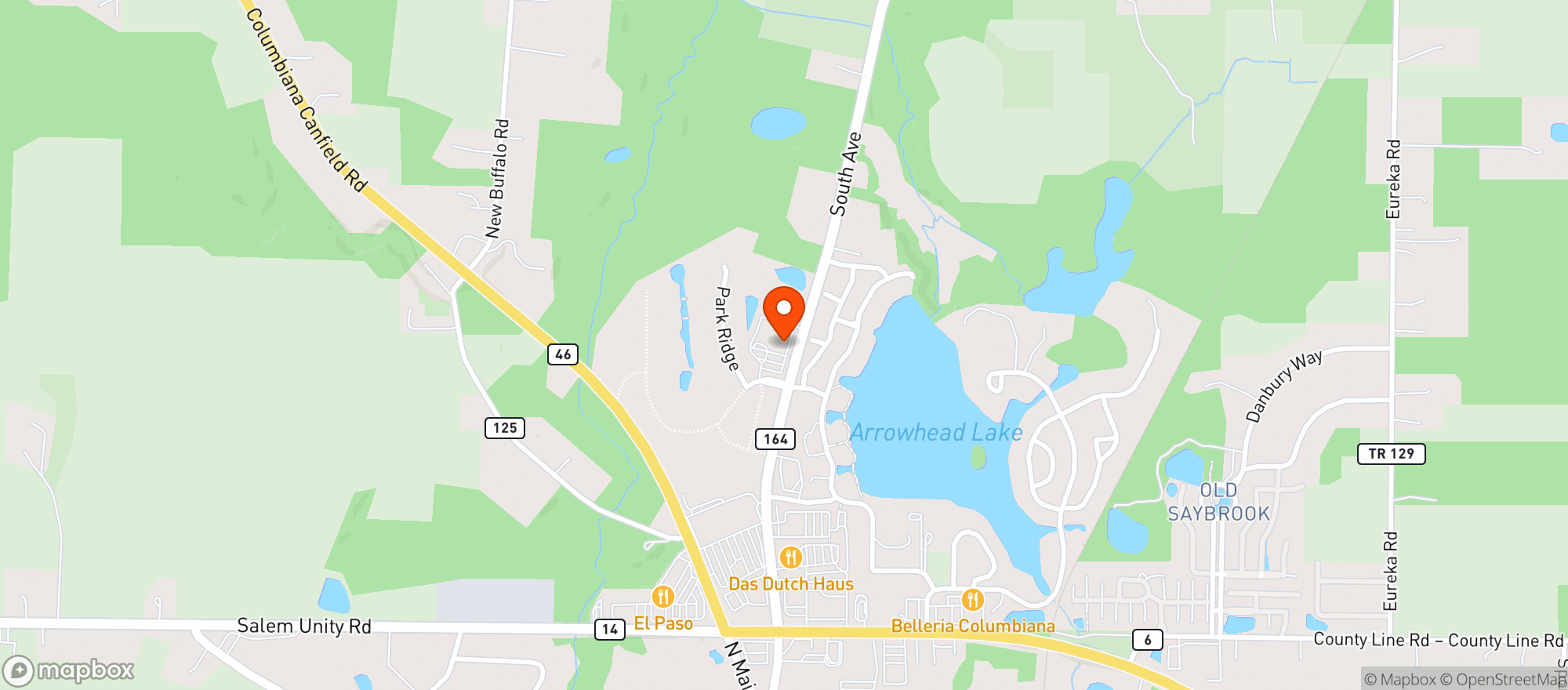 Map showing Discount Drug Mart #100