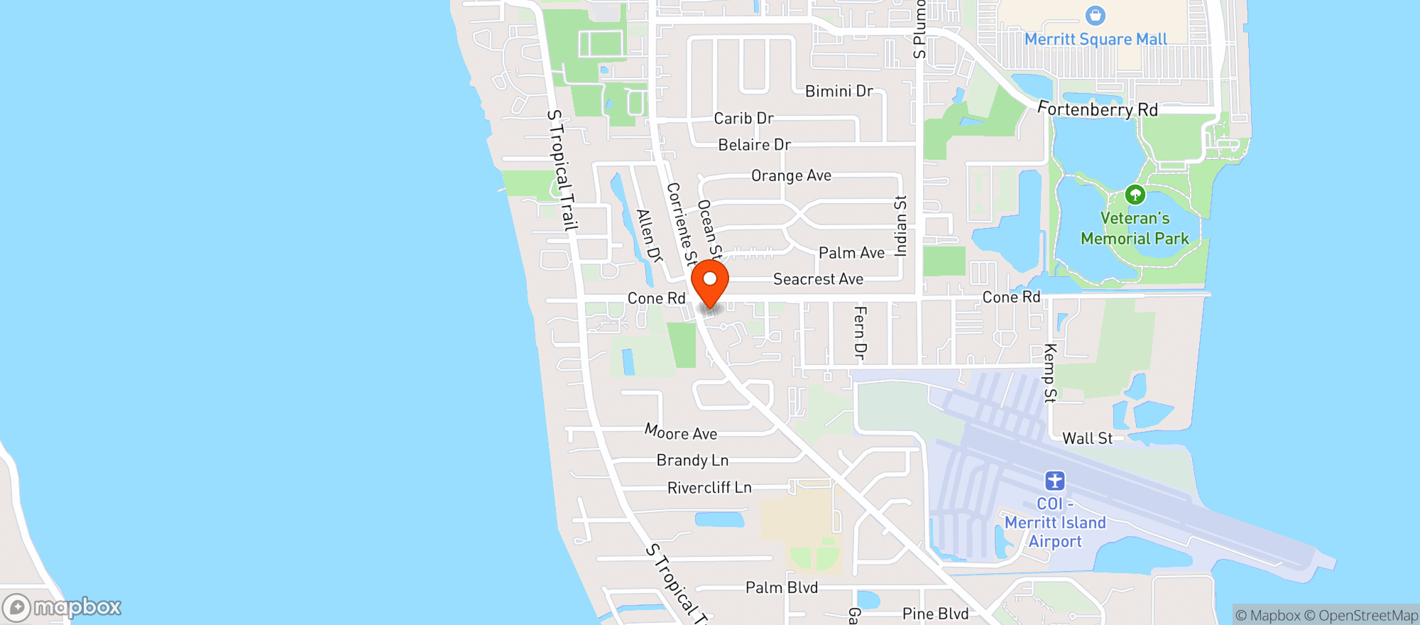 Map showing C-store Pro Fl Llc