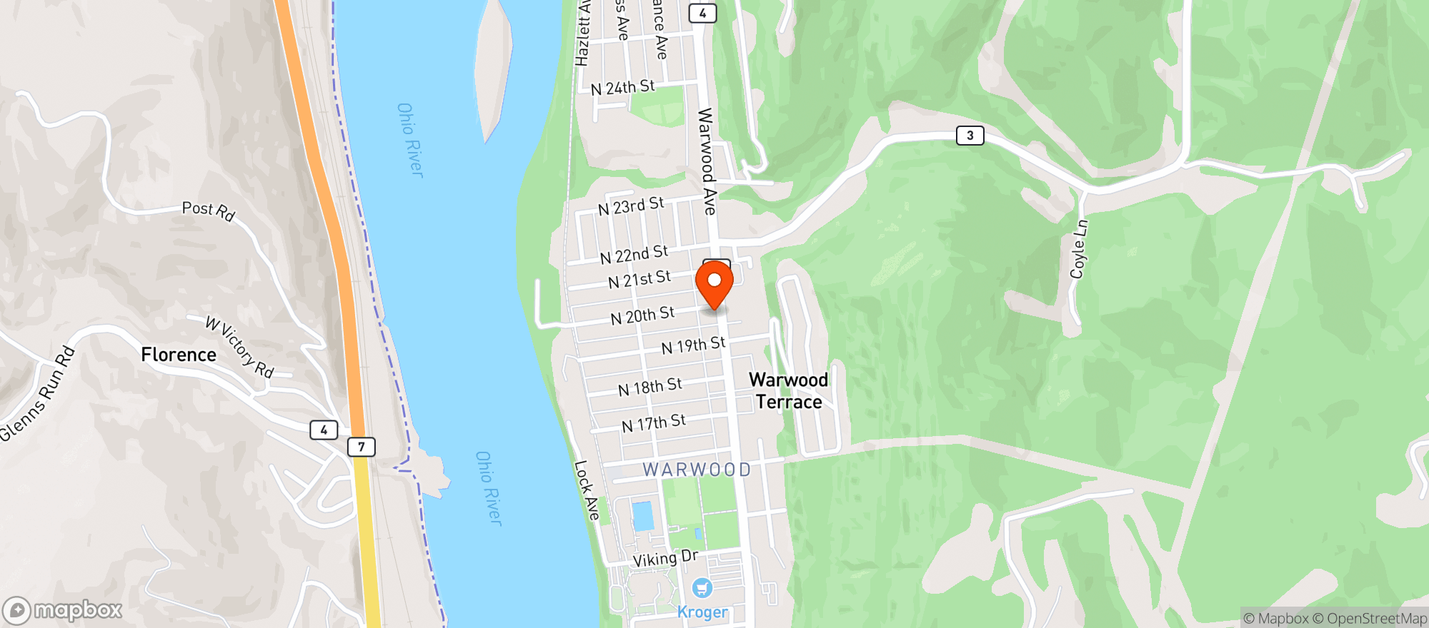 Map showing The Cheese Melt Grill and Bar