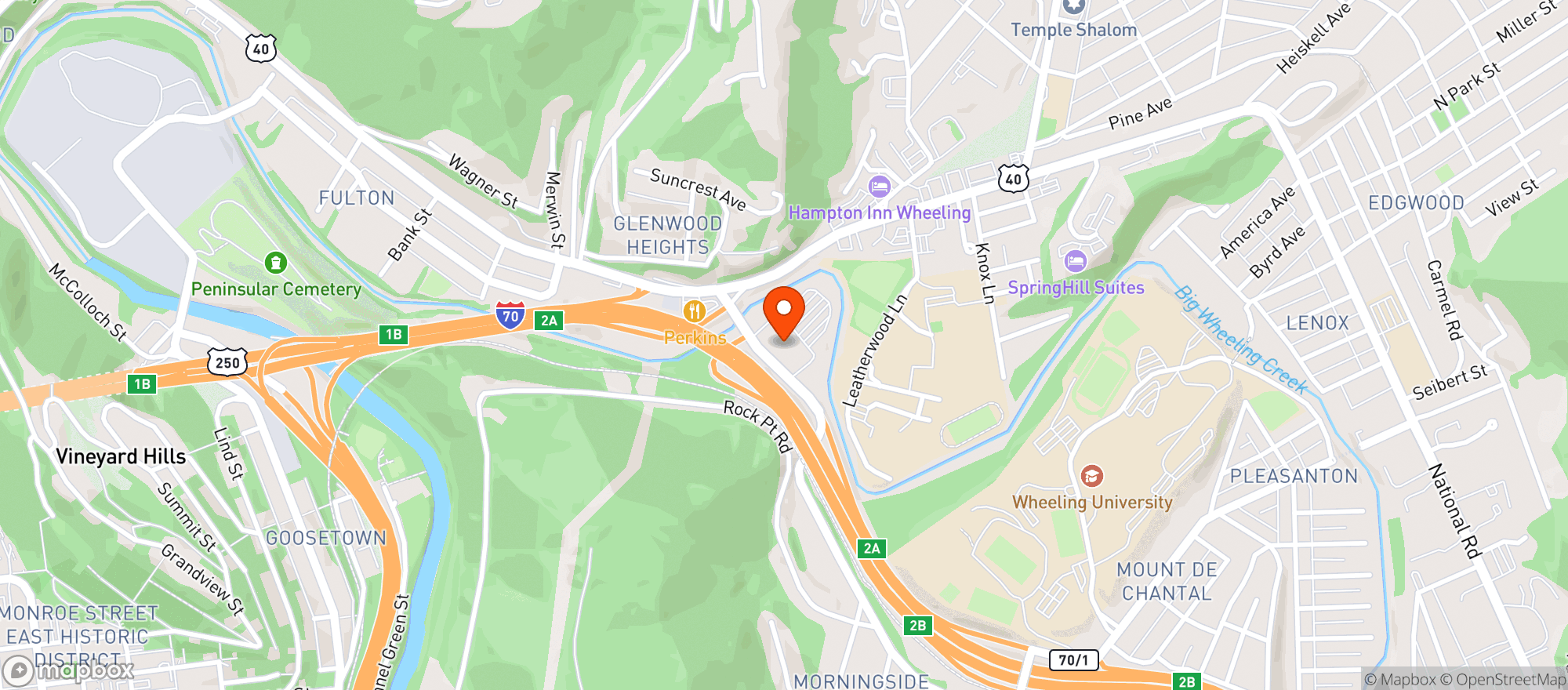 Map showing Kroger