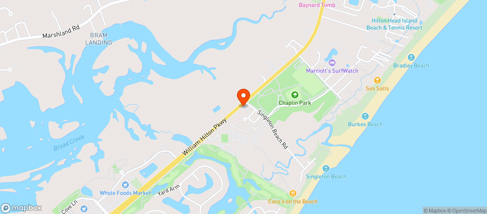 Map showing Grant S Mini Market (Chs)