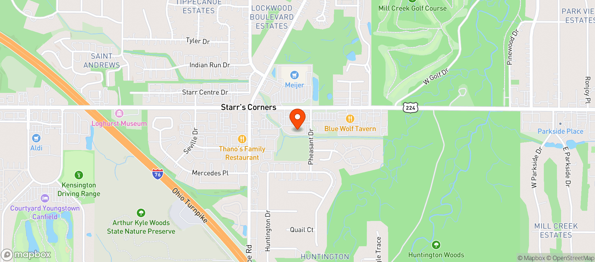 Map showing Burke Decor