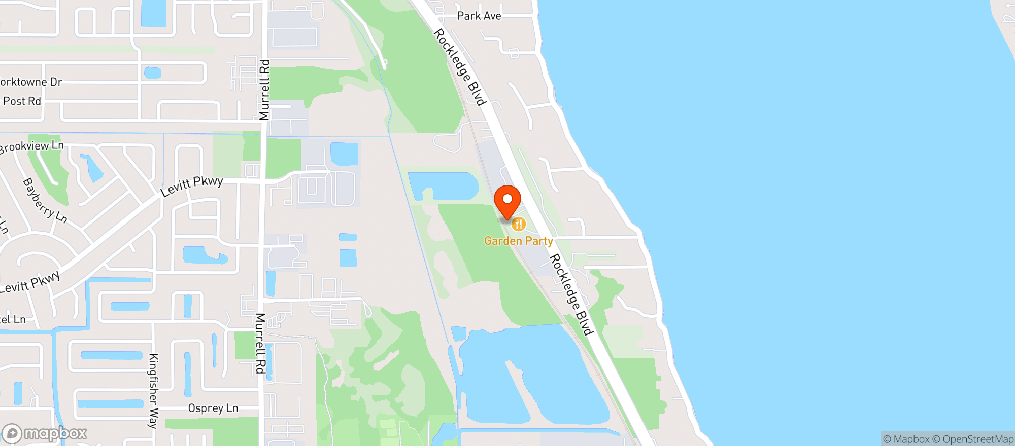 Map showing Rockledge Gardens