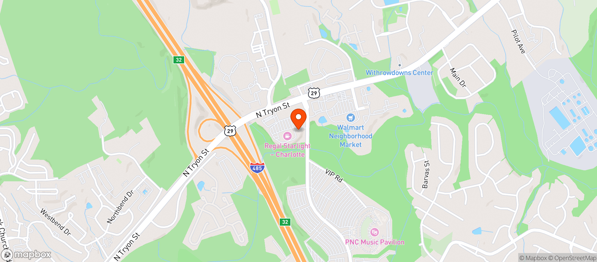 Map showing Aura Charlotte