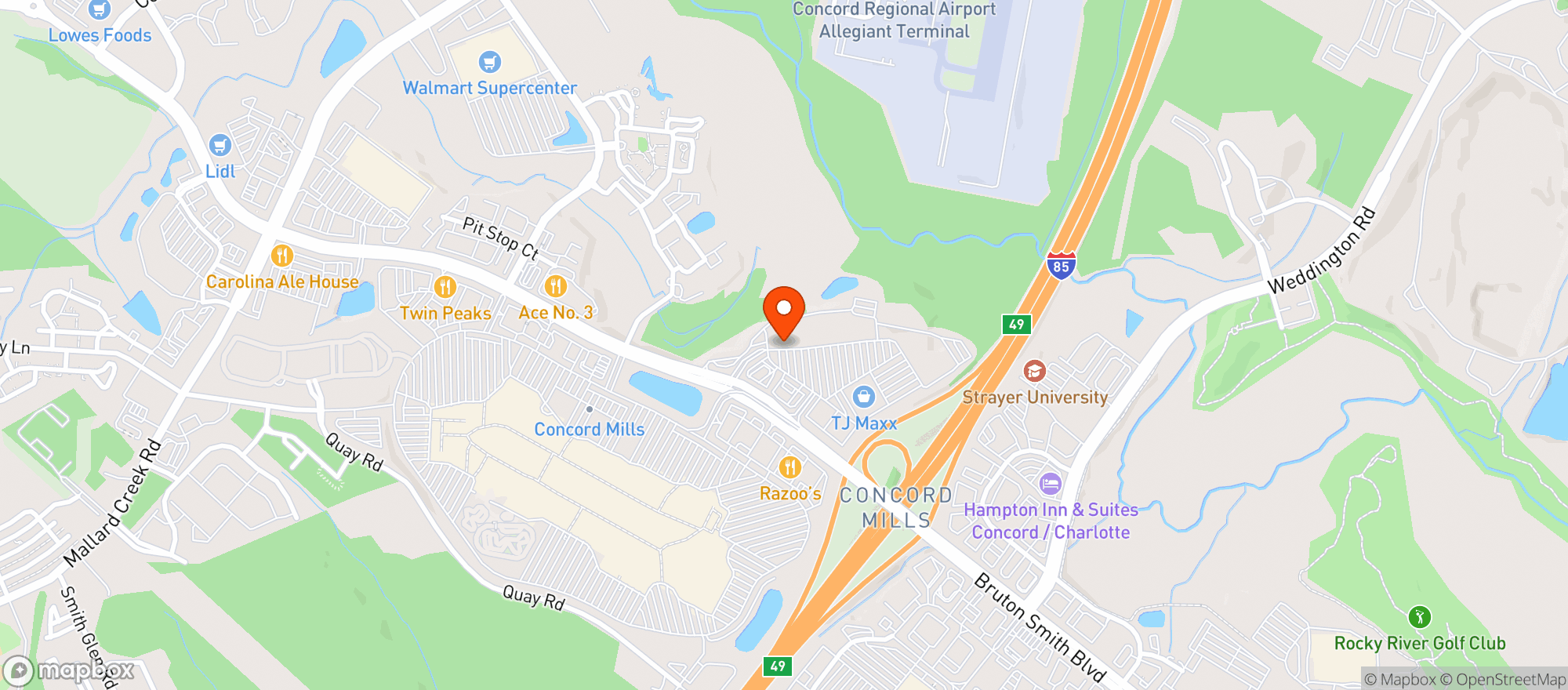 Map showing Total Wine & More - Concord