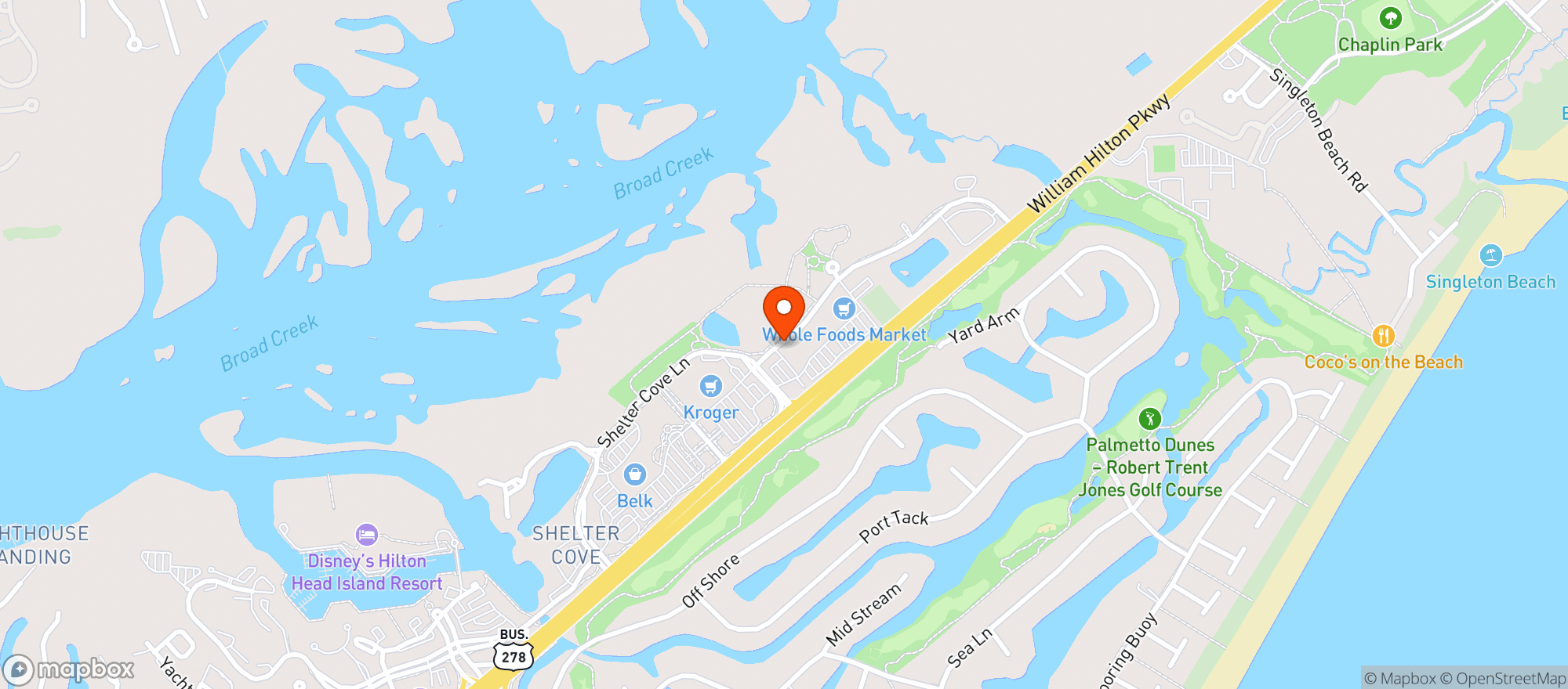 Map showing Wine & Spirits Shop