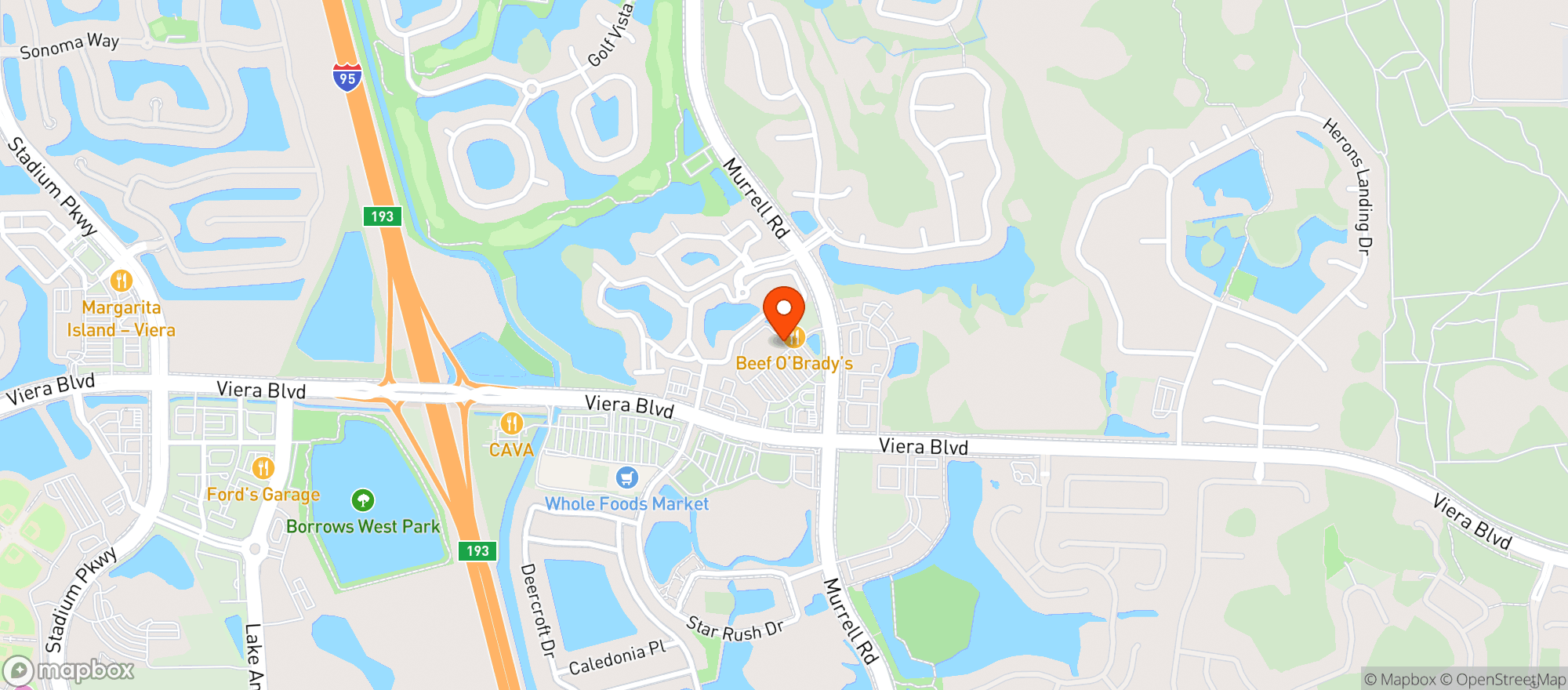 Map showing Winn Dixie - 2557