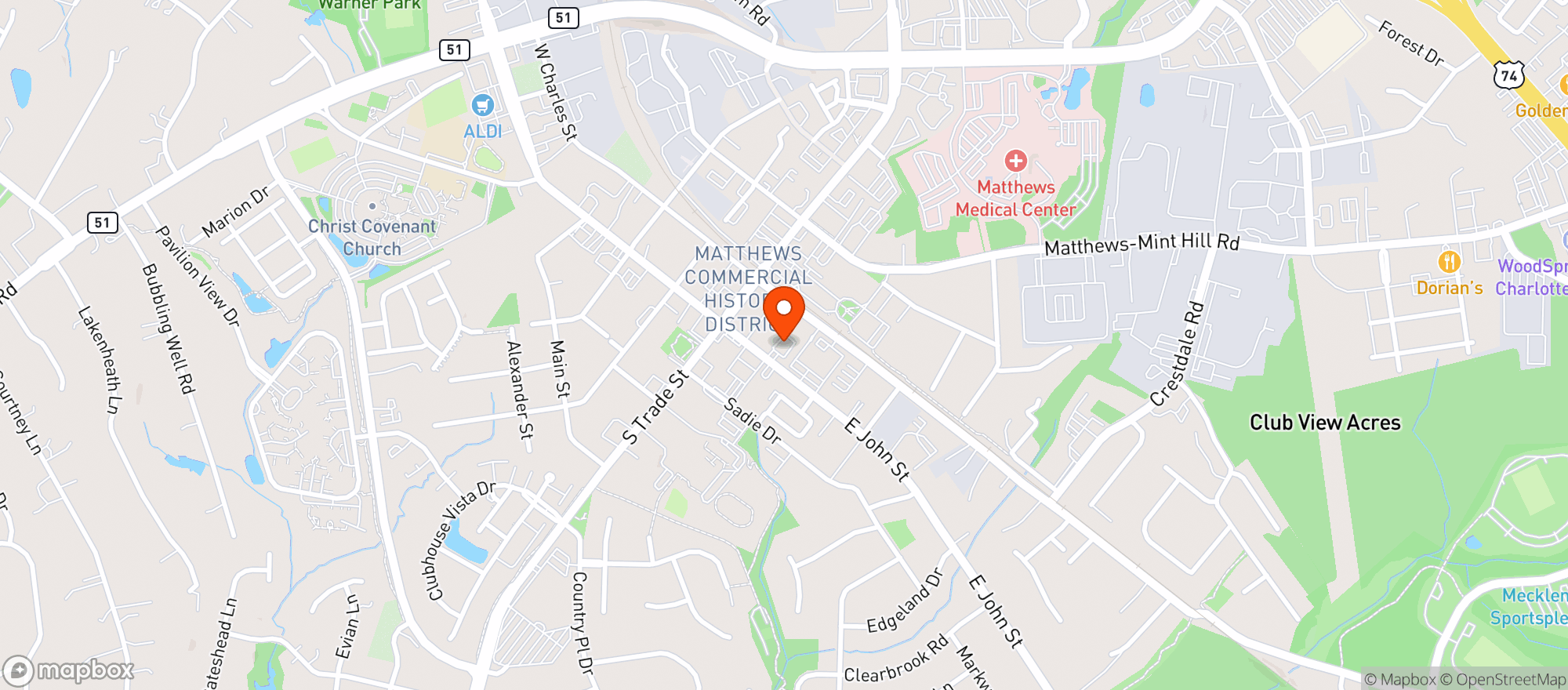 Map showing White Duck Taco Shop****
