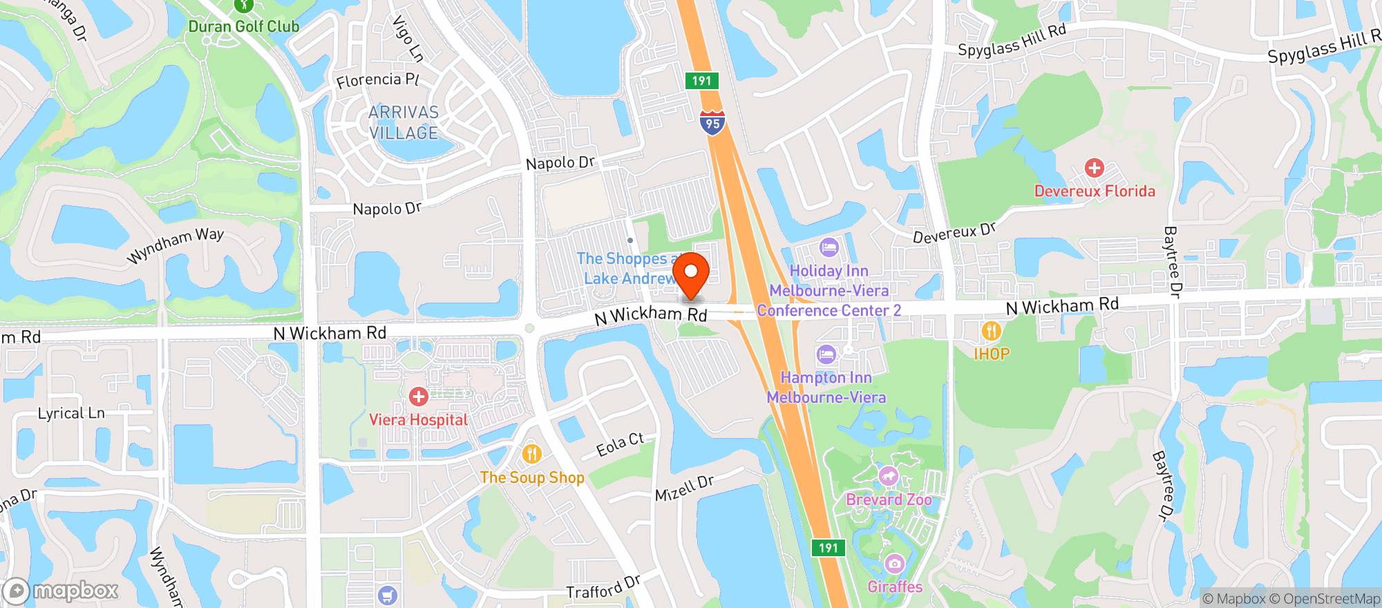 Map showing Target