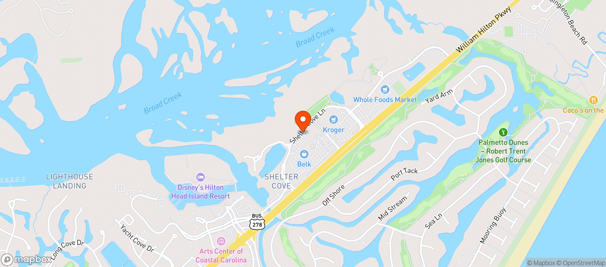 Map showing Gnc