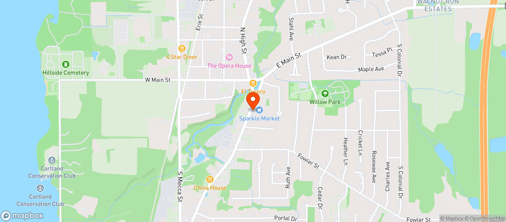 Map showing SPARKLE MARKET