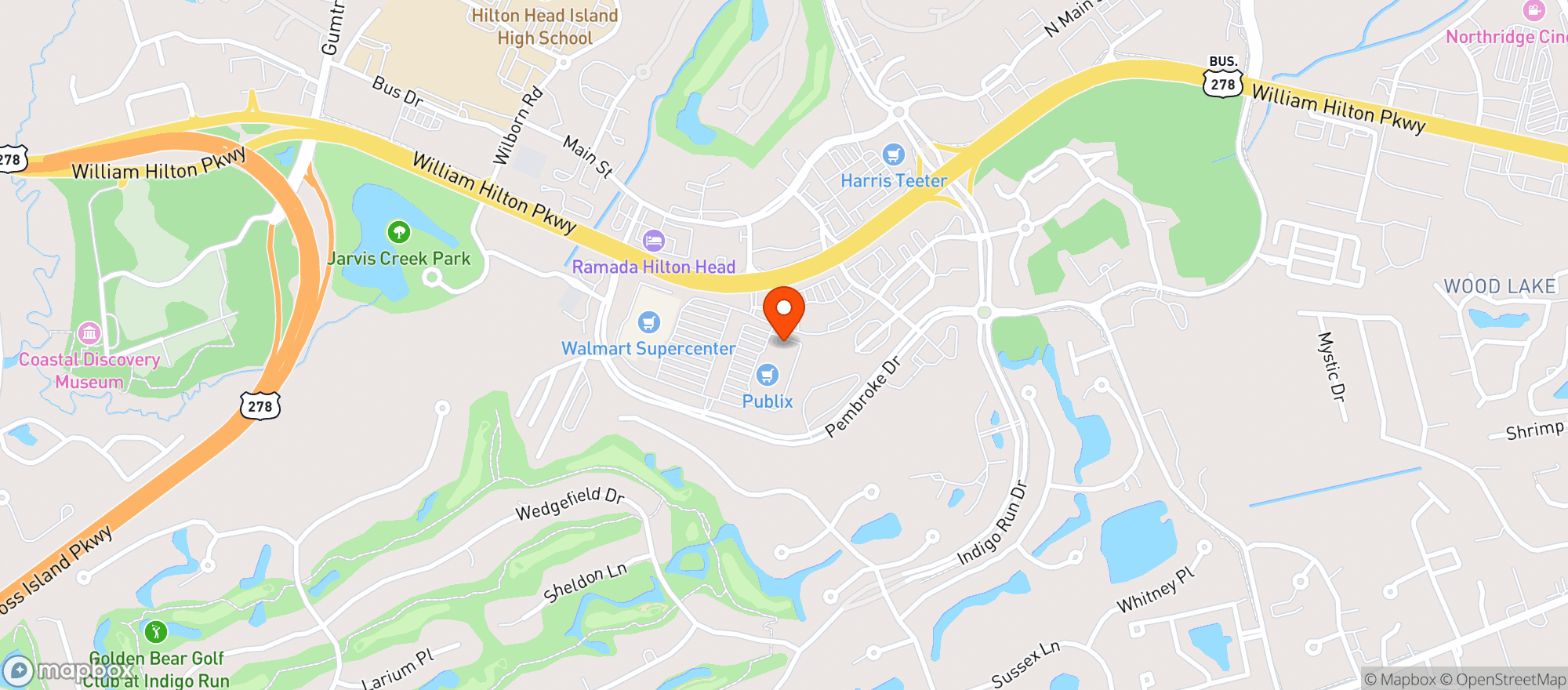 Map showing Publix