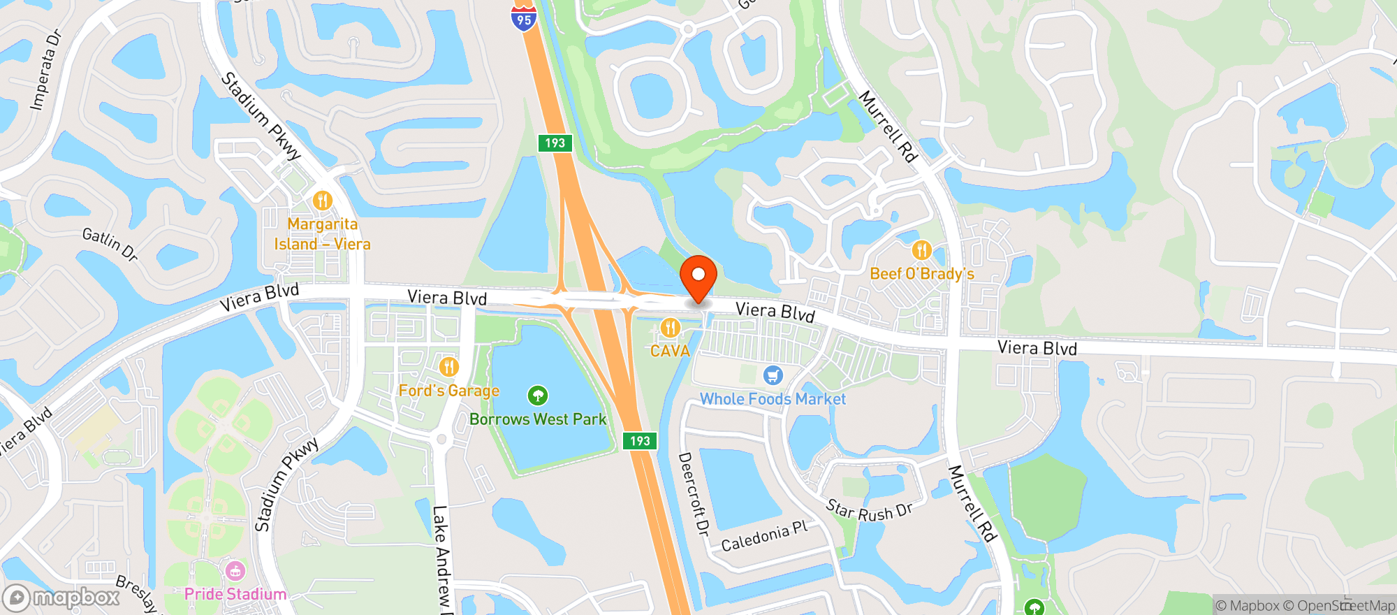 Map showing Whole Foods Market