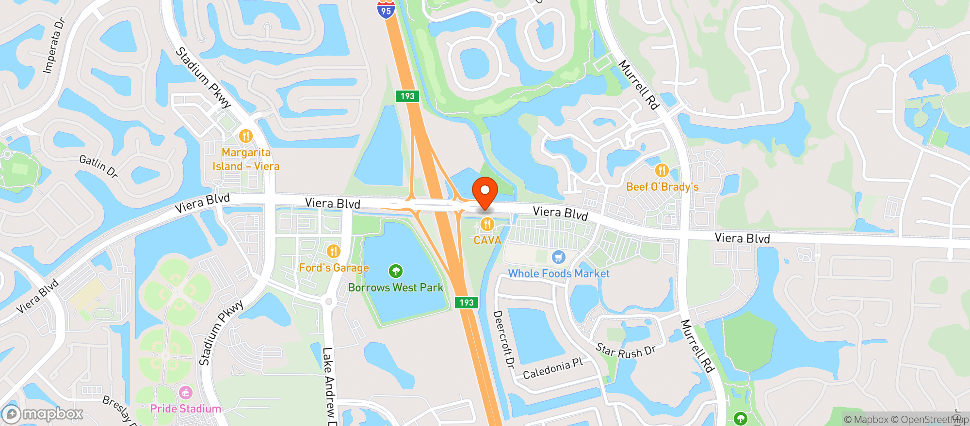 Map showing Millers Ale House