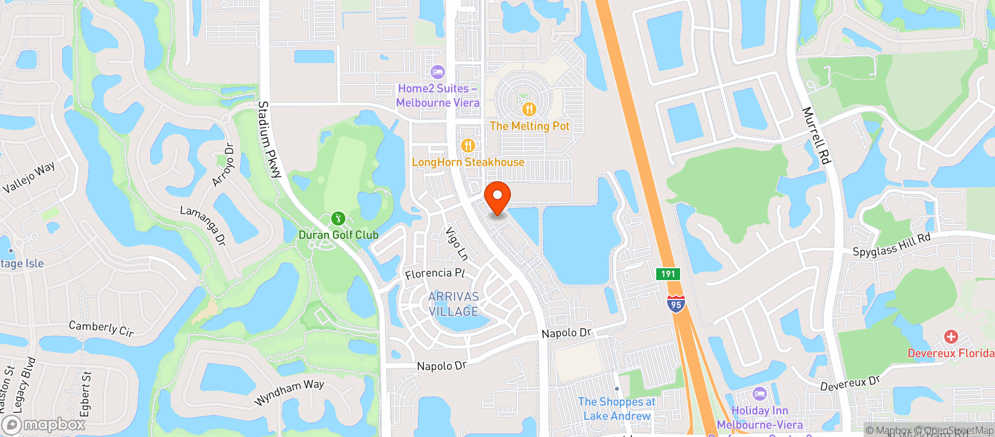 Map showing Total Wine & More - Melbourne (Viera)