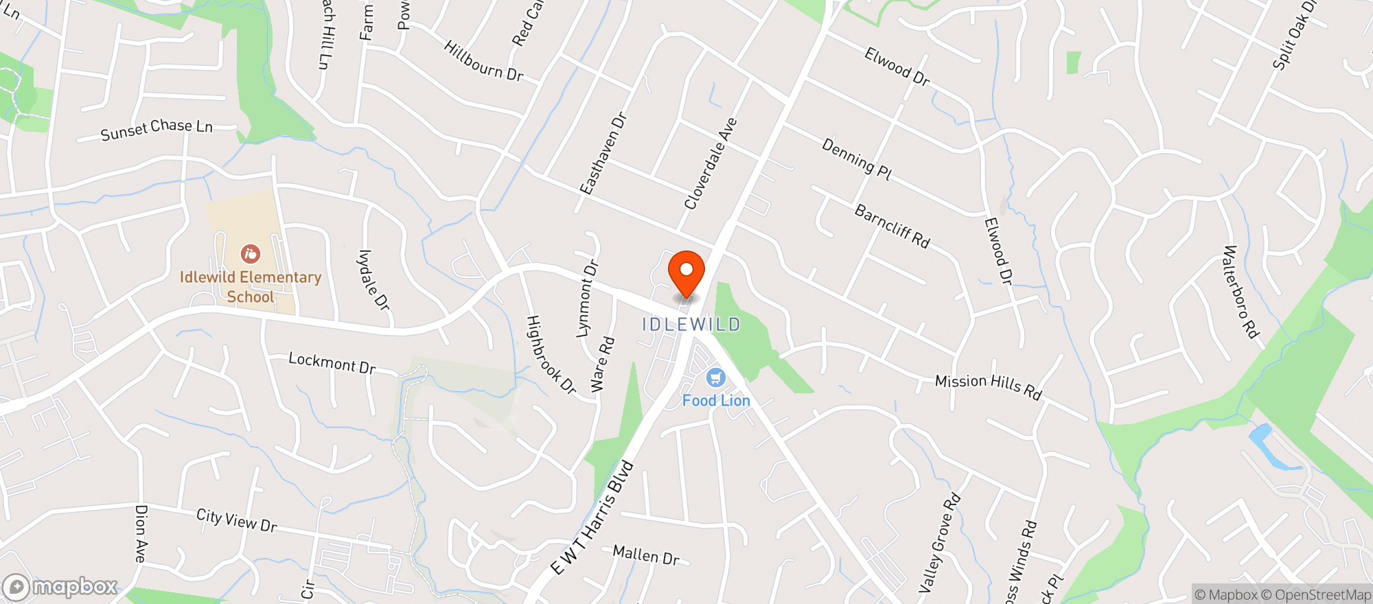 Map showing Circle K 8411