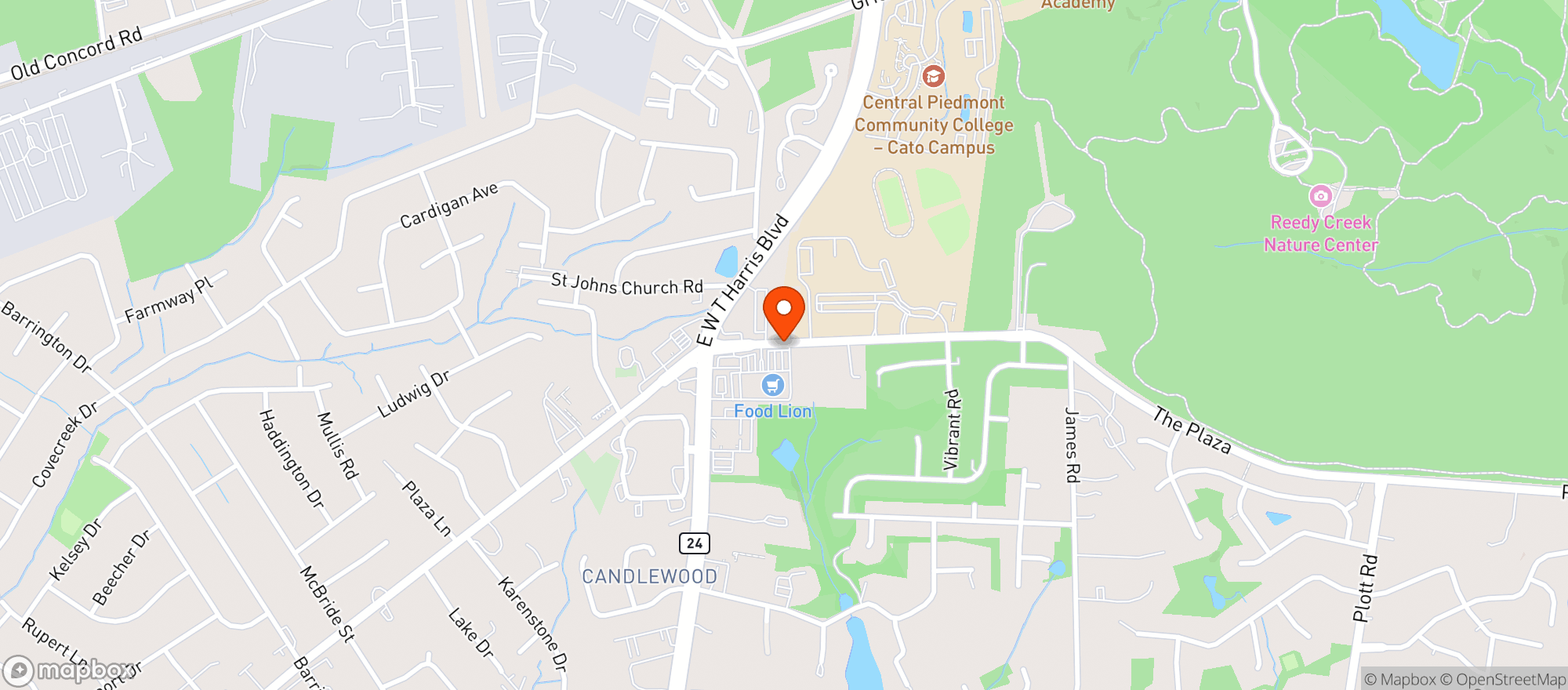 Map showing FOOD LION
