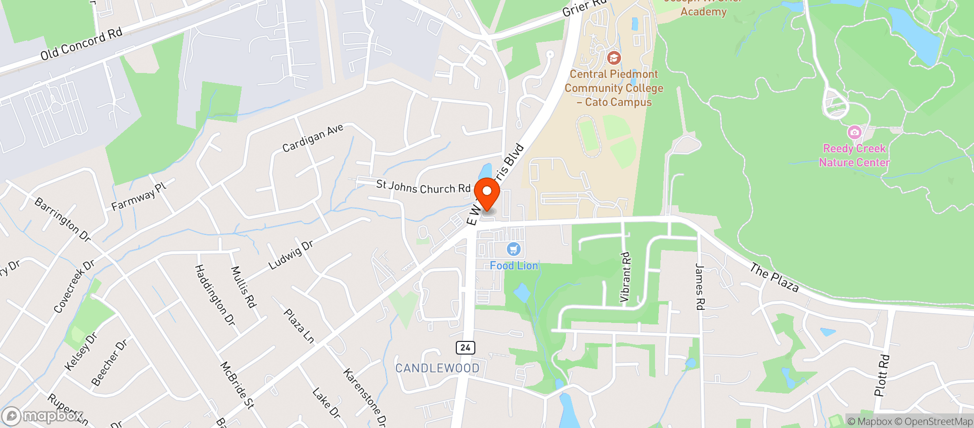 Map showing Circle K 8381