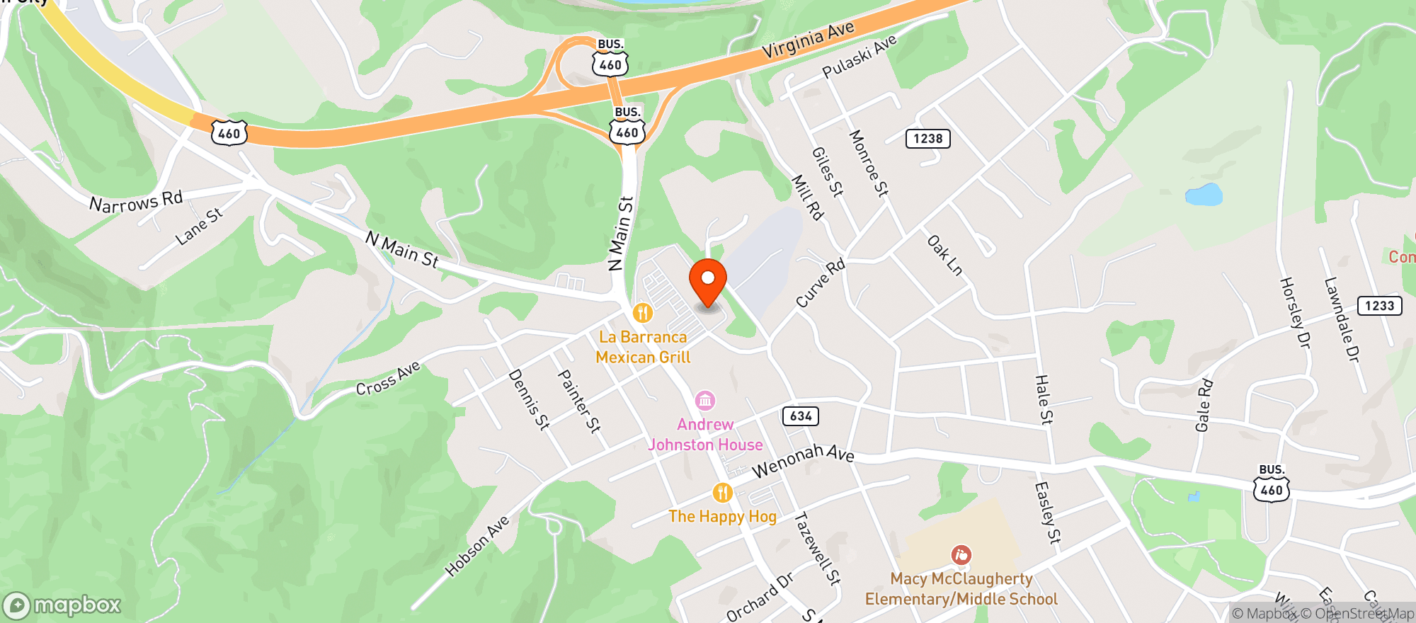 Map showing Food Lion
