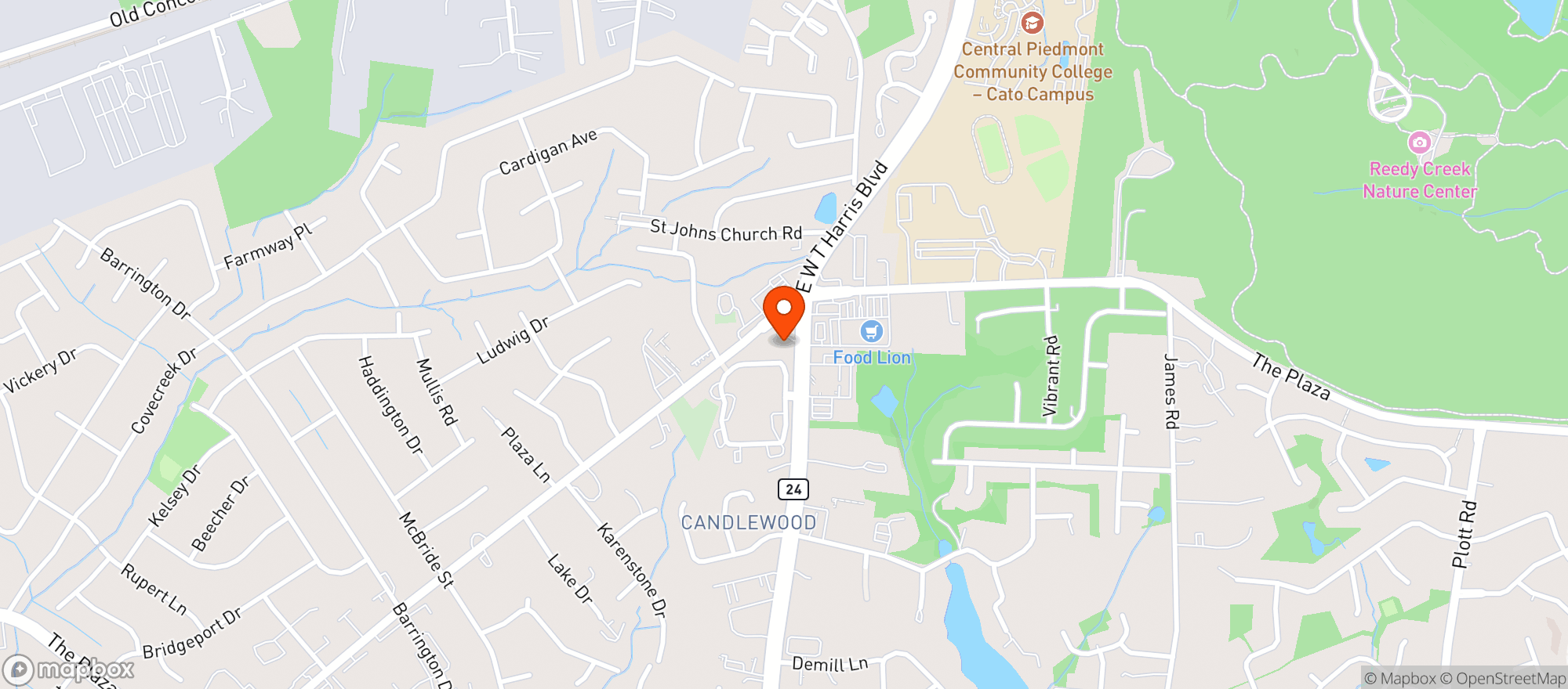 Map showing Circle K #2705117