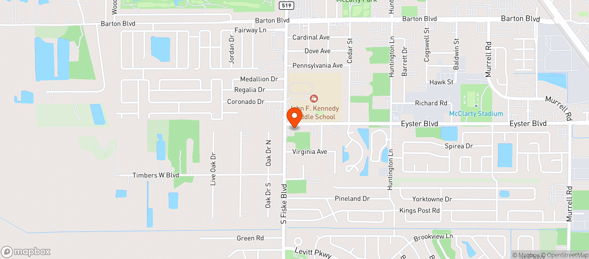 Map showing Circle K #2726549