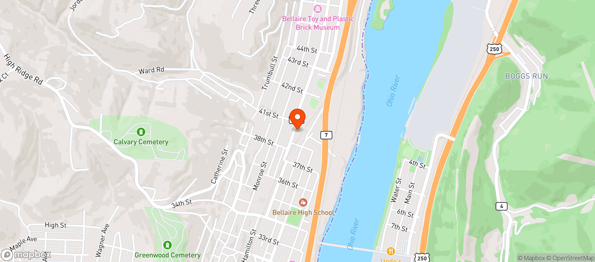 Map showing 7 Elev 9166 Noble