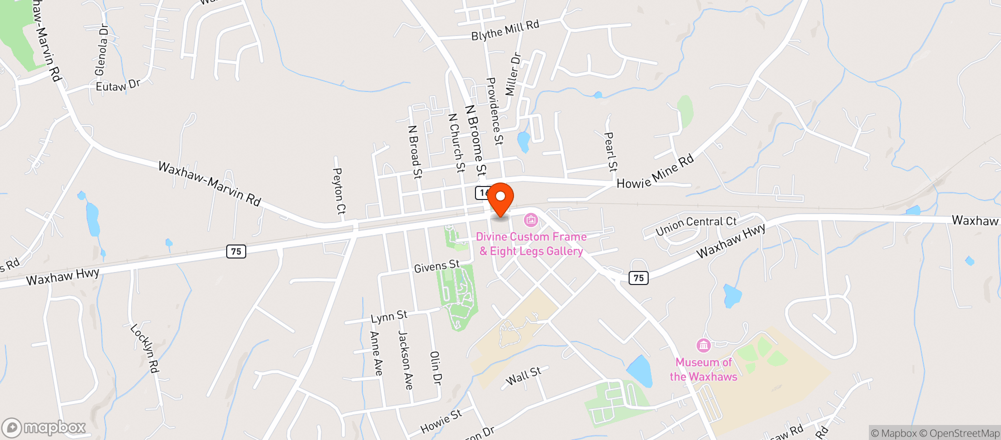 Map showing Maxwells Tavern