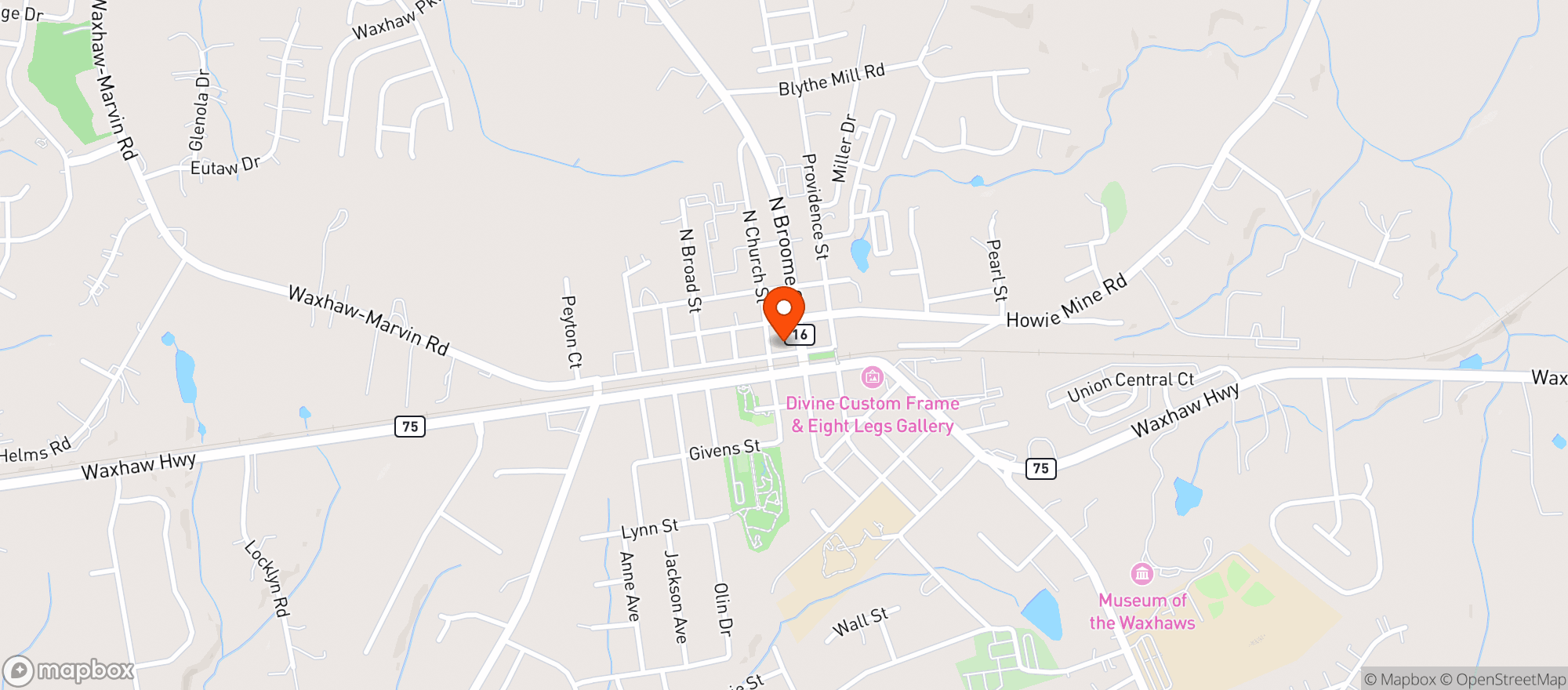 Map showing Mary Oneills