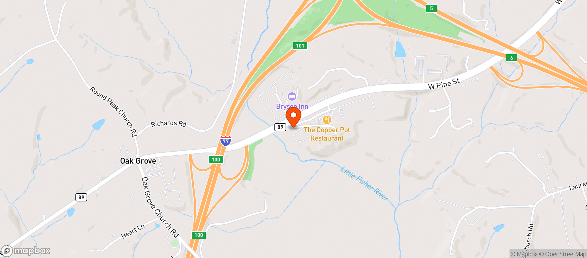 Map showing Circle K #2701537