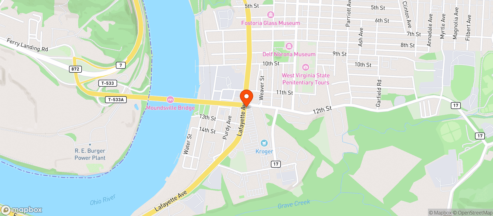 Map showing Gnc