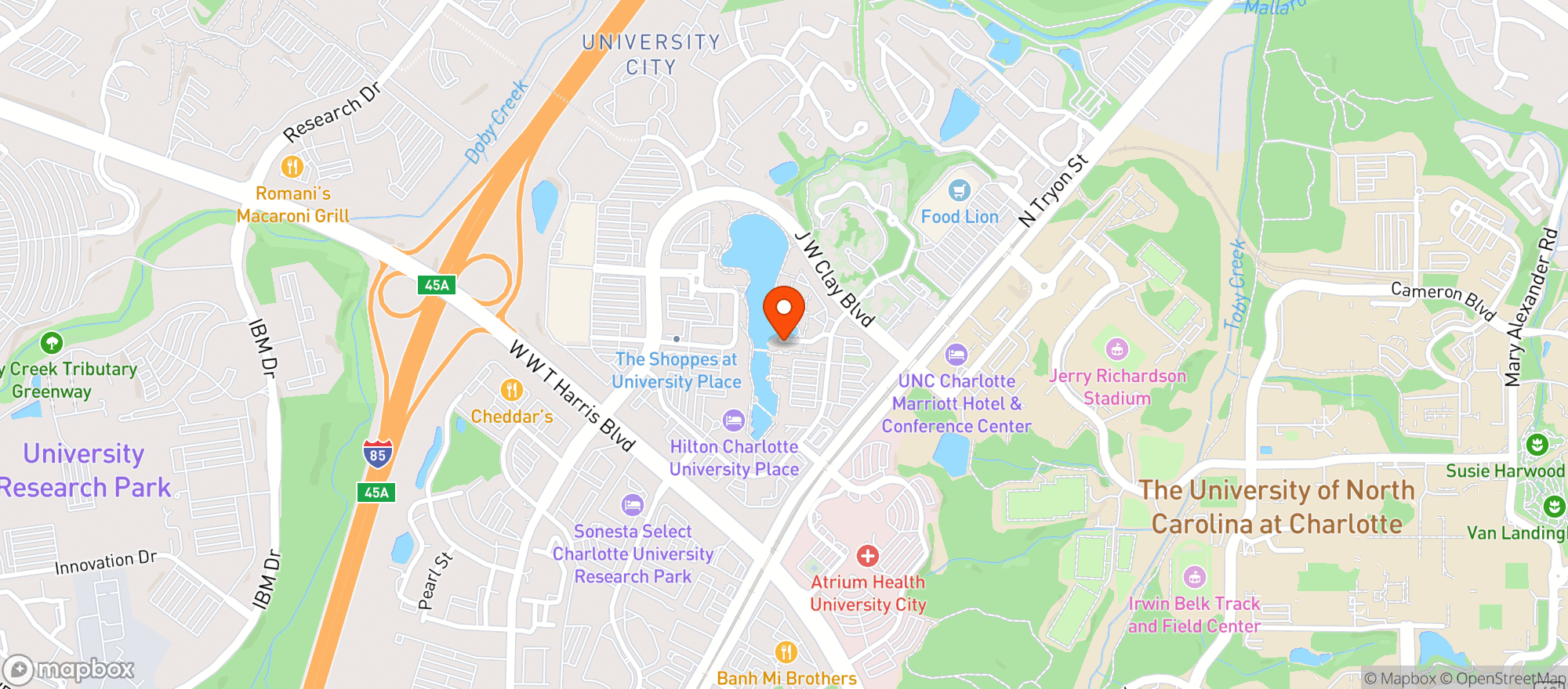 Map showing Wine Vault