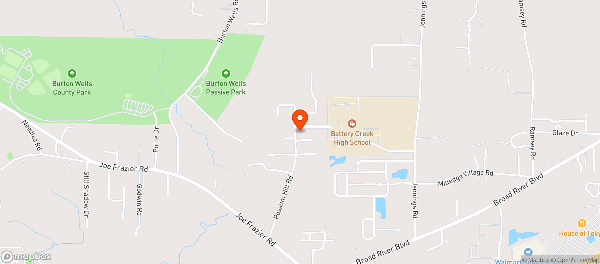 Map showing Lowcals (Chs)