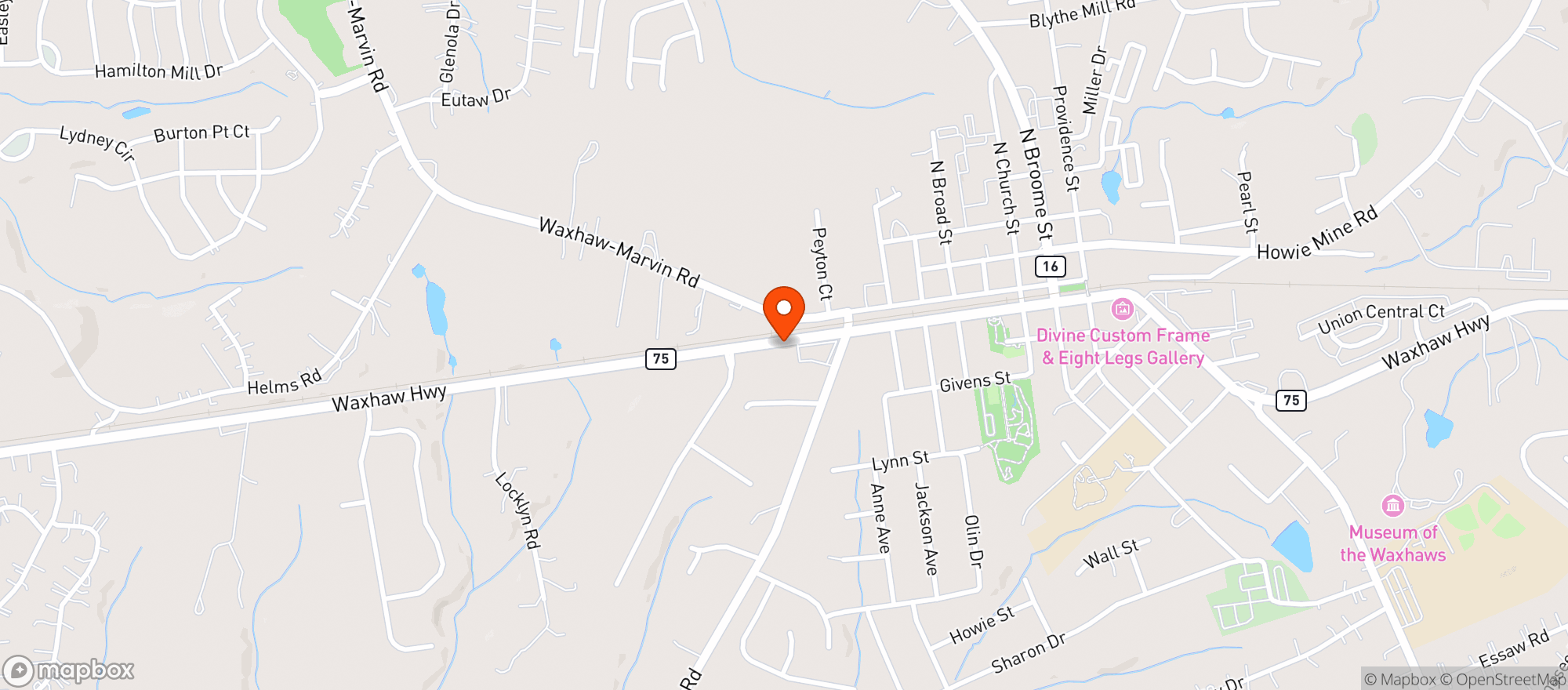 Map showing Adelas Mexican Kitchen