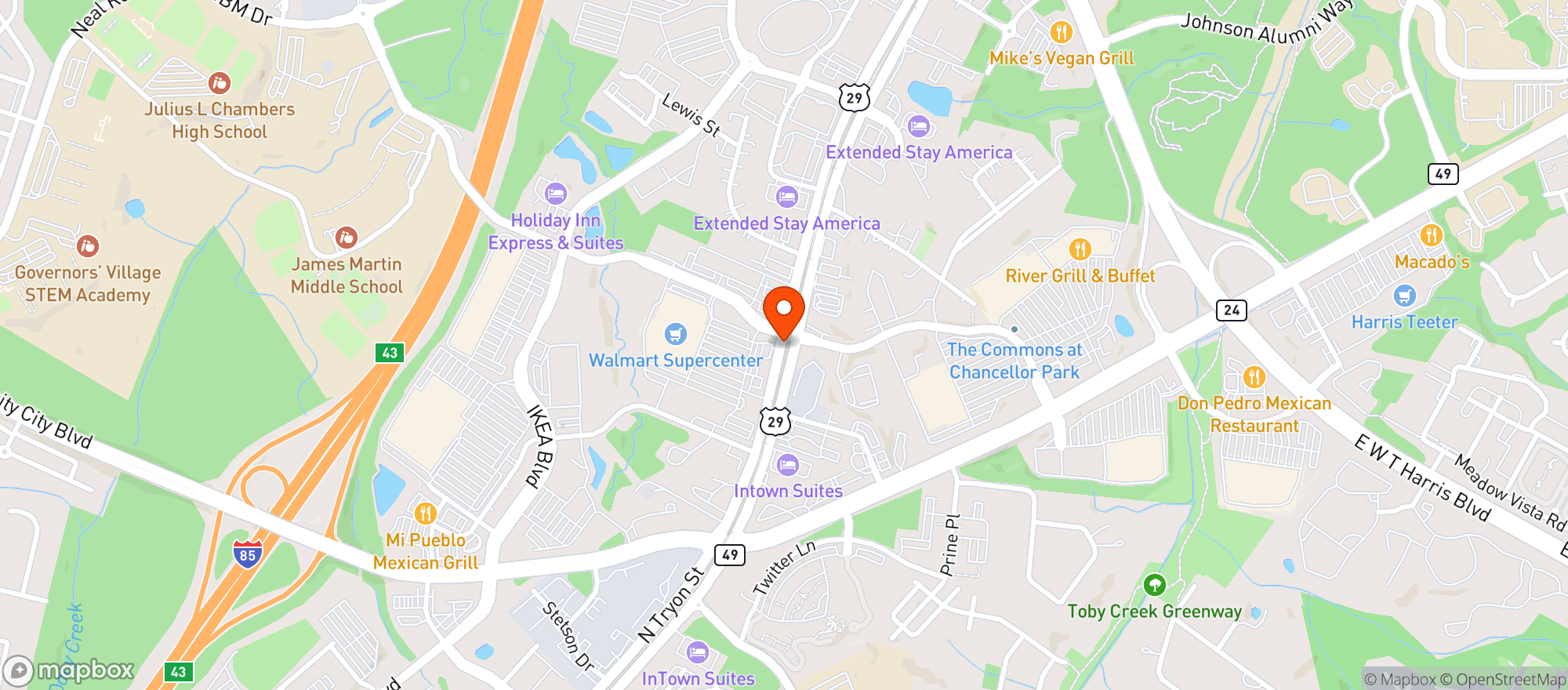 Map showing Circle K #2721553