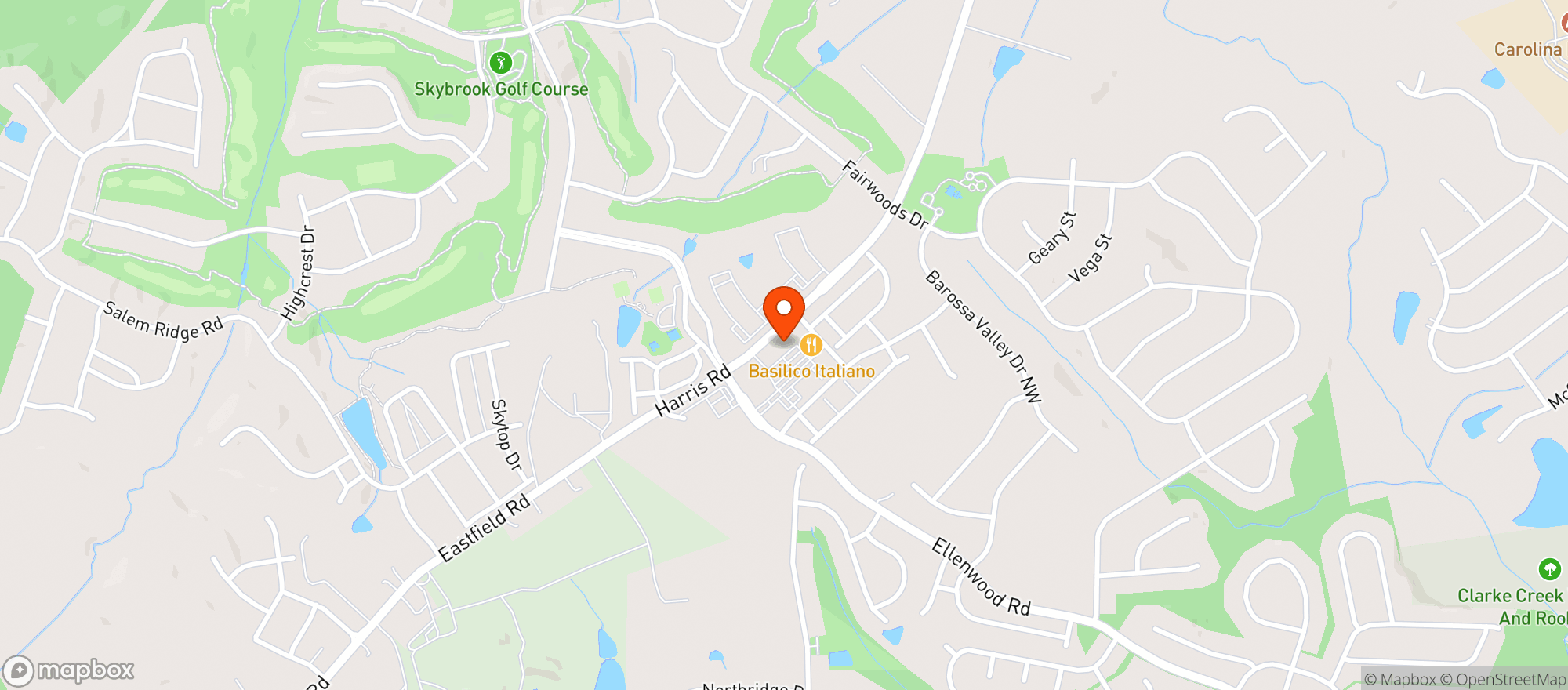 Map showing Pippas Cafe