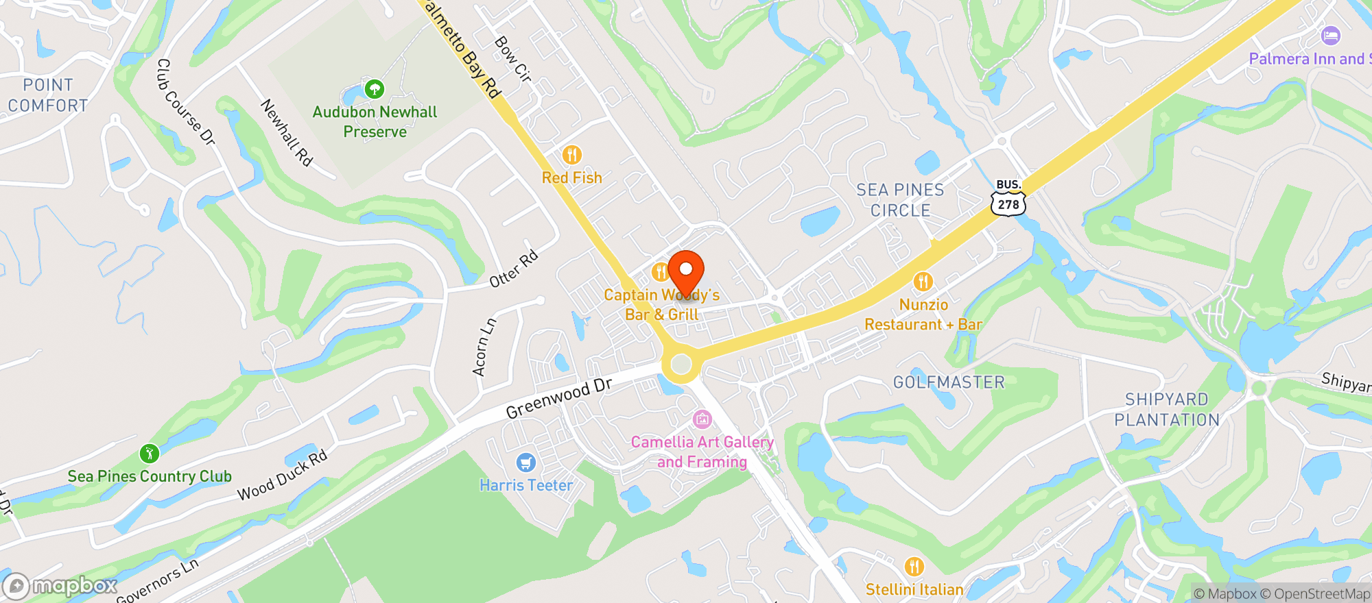 Map showing Cheetah Club - Hhi (Chs)