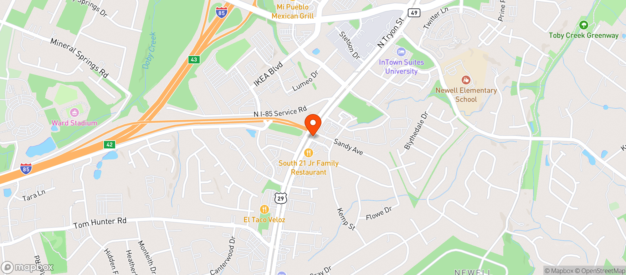 Map showing Circle K #2703150