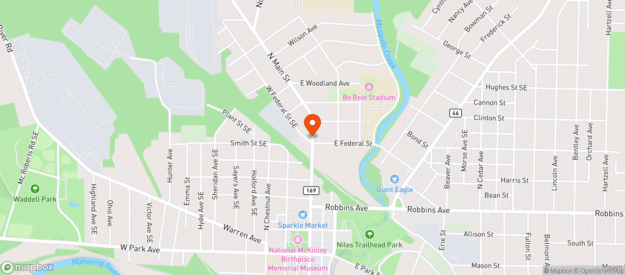 Map showing Red Dragon Convenient