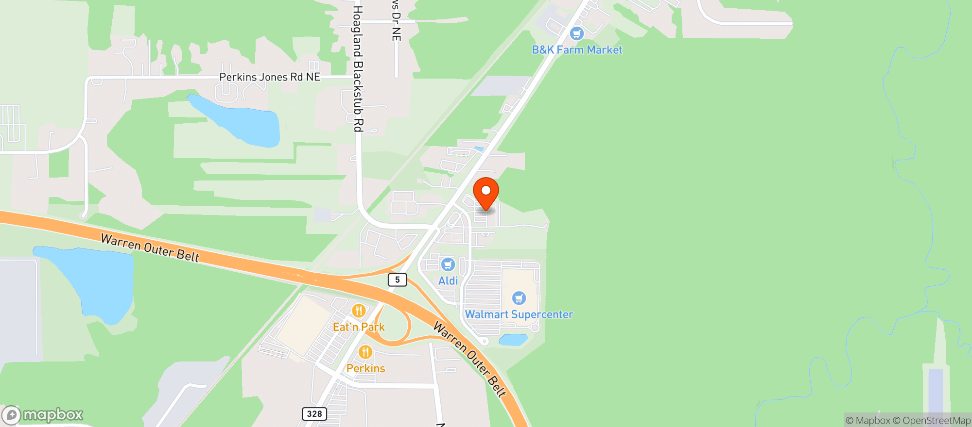 Map showing Gnc