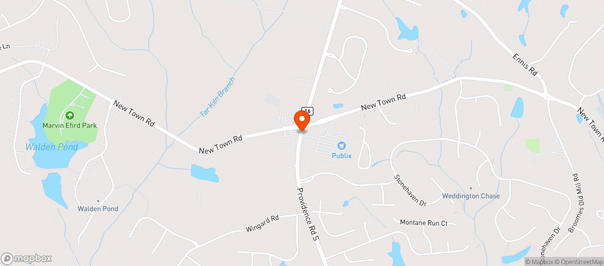 Map showing Publix