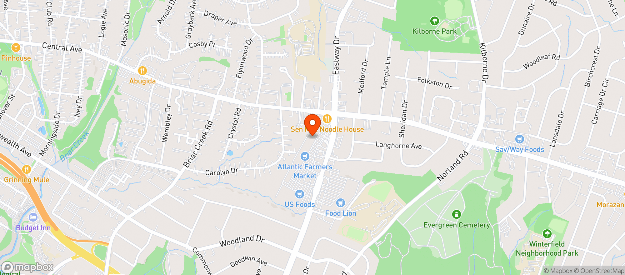 Map showing Barts Mart